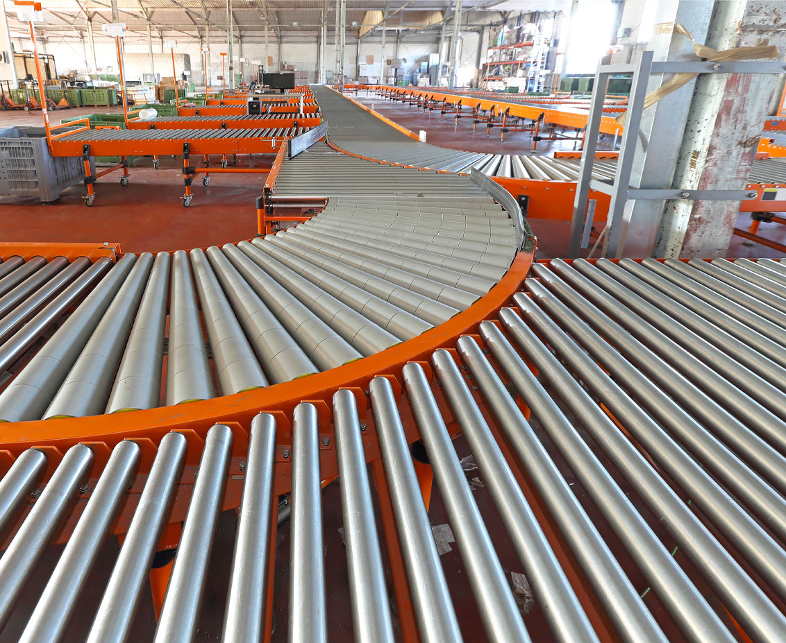 Roller on sale bed conveyor